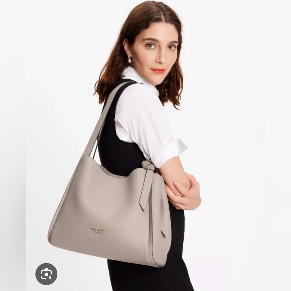 Kate Spade Knott Large Shoulder Bag - Mushroom